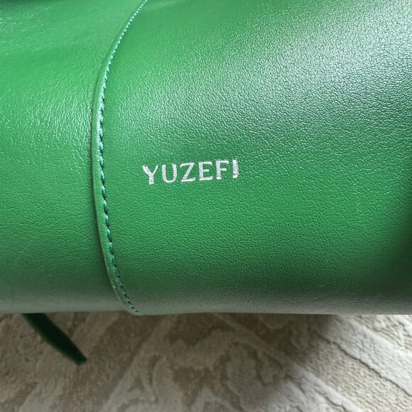 Yuzefi Green Smooth Leather Mochi - Picture 2 of 4